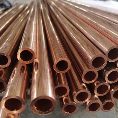 Dureté 3,5-4,0 Pipe de cuivre droit ASTM B280 Opaque