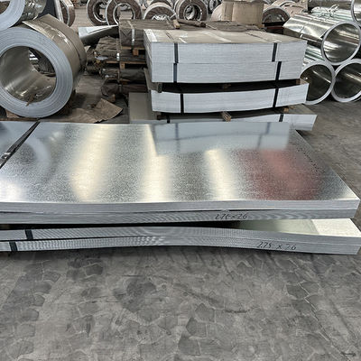 Plaques métalliques d'acier revêtues de zinc standard de 0,12 à 4,0 mm pour diverses applications